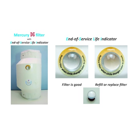 Chemteq Mercury & Mercury II Compounds Vapors DG Filter-2719 with End-of-Service Life Indicator 2719